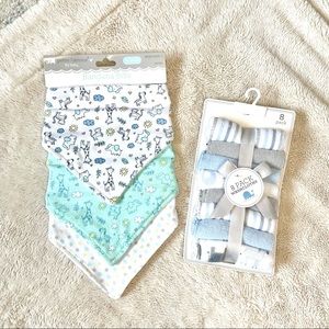 Bandana bibs/ wash cloths
